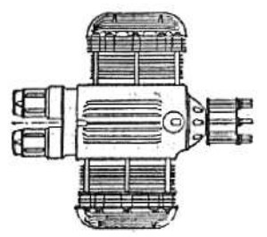 French Lambert engine, top view.