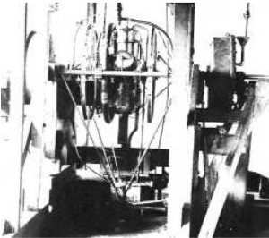 Langley-Manly engine on a test bench