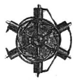 Laviator de 6 cylindros radial, refrigerado por agua