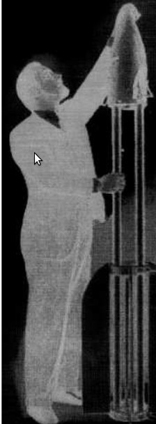 Probe rocket for taking samples