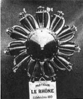 11-cylinder Le Rhone engine