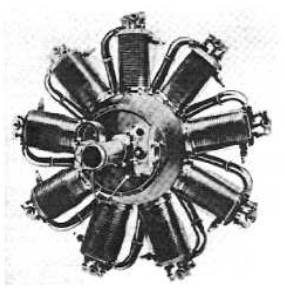 Le Rhone 9C, rear view