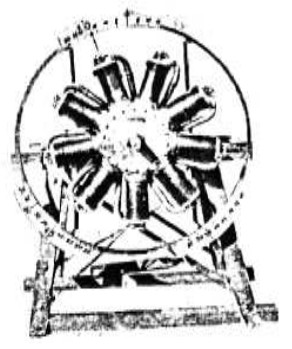 Le Rhone 9J engine set-up