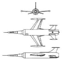Leduc Mach 2 0.22 triptych
