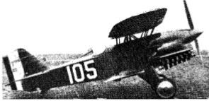 Airplane with inverted V-12 installed