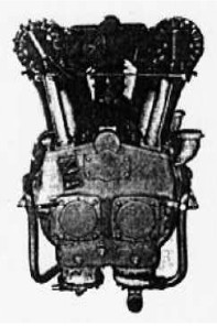 Liberty engine with double crankshaft