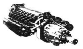 Lycoming O-1230, vista semi-frontal