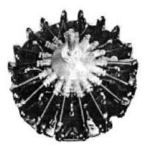 Lycoming R-680, angled front view