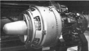 Lycoming T-53, exhaust view