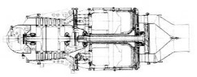 Lyulka RD-1 cross-section