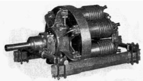 Macomber engine with the oscillation plate at 0