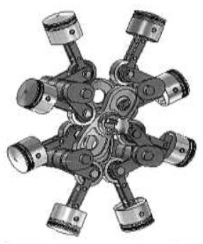 Cam Engine Mechanism Diagram