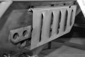 Detail of the typical Benz deflector and holes