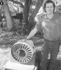 Matthew and his turbofan model
