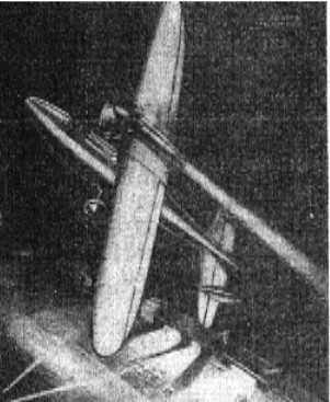 Mixed propeller-rocket aircraft by M. Valier, project