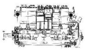 Seccion longitudal del 300 CV