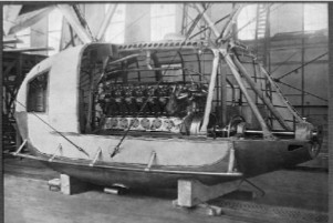 Engine car in installation process