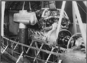 Installation of a Maybach in an engine car