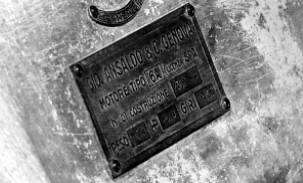 Placa del motor Ansaldo San Giorgio