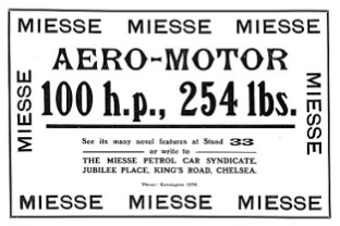 Miesse 100 HP UK ad