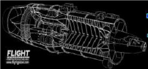 Mikulin M209 Engine Drawing