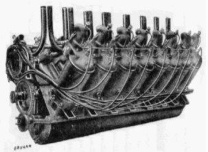 Antoinette - V-16, also reversible rotation