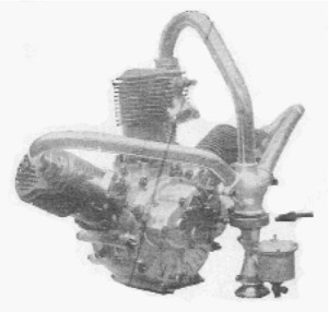 Anzani - The arrow indicates the special device