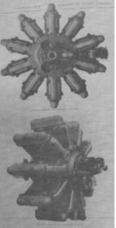 Page with the upper engine turned 90 degrees