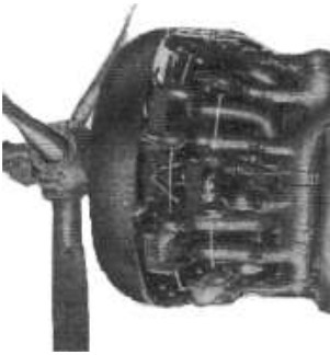 Mitsubishi Kinsei Type 96 mounted on aircraft