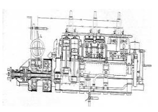 NAG engine with transmission and clutches