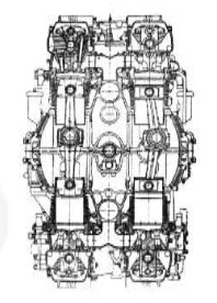 Napier Dagger cross-section