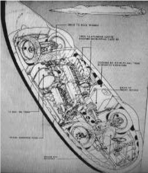 Streamlined vehicle drawing