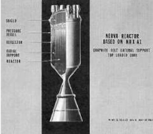 NERVA engine schematic drawing
