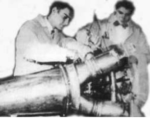 Turbocharger with two of the students