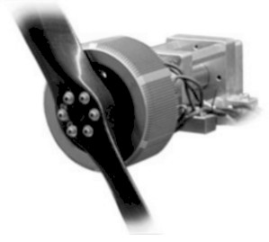 Closer view of the same electric motor