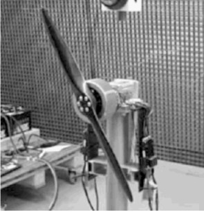 The new NWUAV electric motor on the test bench