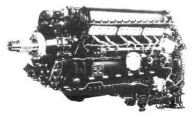 Packard V-1650-1, angled side view