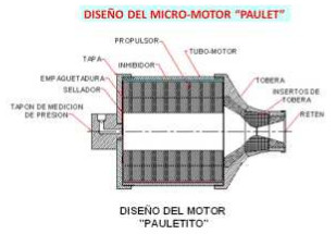 Rocket engine known as the Pauletito