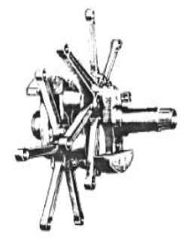 Piaggio P-XI connecting-rod system