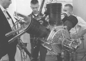 Anzani 25 CV engine, English Channel model, replica