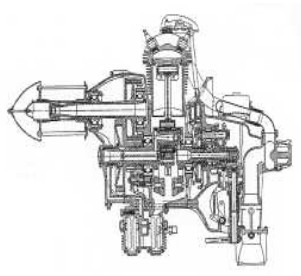 Pobjoy Cataract cross-section