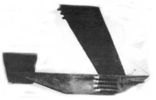 Model airplane with rocket engines