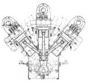 Porsche RBI, type W9 cross-section