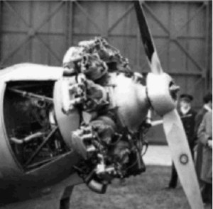 Potez 9B, mounted on an airplane