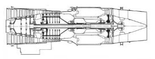 P&W J52, dibujo