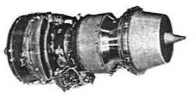 P&W JT3D-1, rear view
