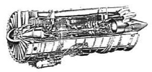 P&W JT8D-200, cutaway