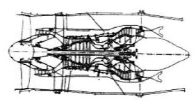 P&W PW-6000, drawing