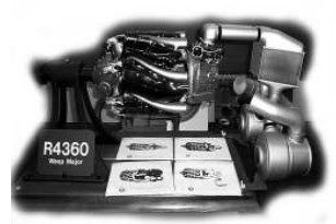 R-4360 VDT scale model