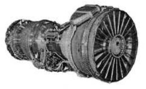 P&W TF-33P-7, angled front view
